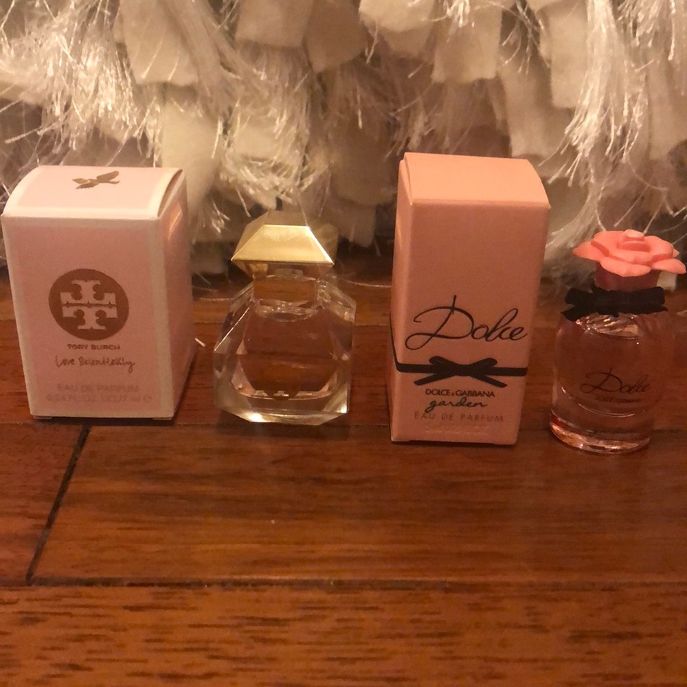 Tory Burch and Dolce & Gabbana parfum